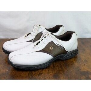 Footjoy Greenjoys Golf Shoes Men's Tan & White  Size 13M